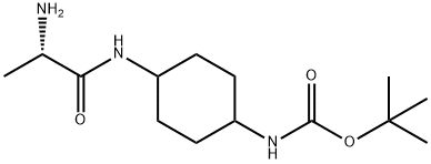 [4-((S)-2-AMino-propionylaMino)-cyclohexyl]-carbaMic acid tert-butyl ester Struktur