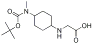 [4-(tert-Butoxycarbonyl-Methyl-aMino)-cyclohexylaMino]-acetic acid,1353964-43-8,结构式