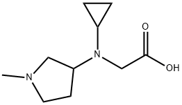 [Cyclopropyl-(1-Methyl-pyrrolidin-3-yl)-aMino]-acetic acid Structure