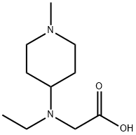 N-乙基-N-(1-甲基哌啶-4-基)甘氨酸, 1353961-44-0, 结构式