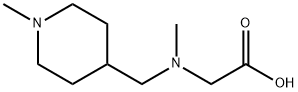 [Methyl-(1-Methyl-piperidin-4-ylMethyl)-aMino]-acetic acid Struktur