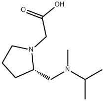 {(S)-2-[(Isopropyl-Methyl-aMino)-Methyl]-pyrrolidin-1-yl}-acetic acid 化学構造式