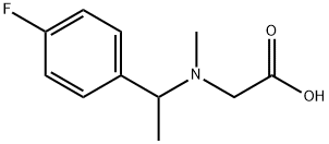 {[1-(4-Fluoro-phenyl)-ethyl]-Methyl-aMino}-acetic acid Struktur