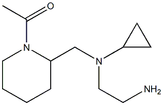 1-(2-{[(2-AMino-ethyl)-cyclopropyl-aMino]-Methyl}-piperidin-1-yl)-ethanone 结构式