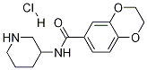 2,3-Dihydro-benzo[1,4]dioxine-6-carboxylic acid piperidin-3-ylaMide hydrochloride Structure