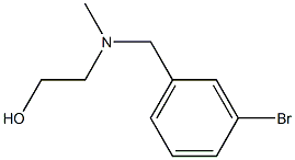 2-[(3-BroMo-benzyl)-Methyl-aMino]-ethanol Structure