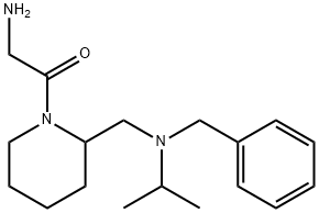 2-AMino-1-{2-[(benzyl-isopropyl-aMino)-Methyl]-piperidin-1-yl}-ethanone 结构式