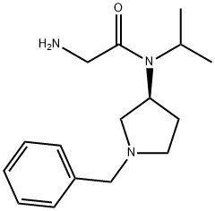 2-AMino-N-((S)-1-benzyl-pyrrolidin-3-yl)-N-isopropyl-acetaMide 结构式