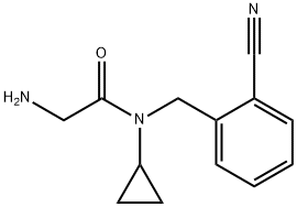 2-AMino-N-(2-cyano-benzyl)-N-cyclopropyl-acetaMide 结构式