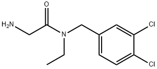 2-氨基-N-(3,4-二氯苄基)-N-乙基乙酰胺 结构式