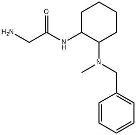 2-AMino-N-[2-(benzyl-Methyl-aMino)-cyclohexyl]-acetaMide 结构式