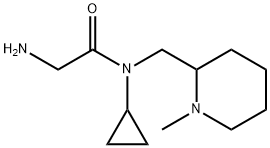 2-AMino-N-cyclopropyl-N-(1-Methyl-piperidin-2-ylMethyl)-acetaMide 化学構造式