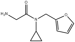 2-AMino-N-cyclopropyl-N-furan-2-ylMethyl-acetaMide Struktur