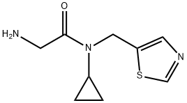 2-AMino-N-cyclopropyl-N-thiazol-5-ylMethyl-acetaMide 结构式