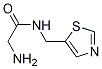 2-氨基-N-(噻唑-5-基甲基)乙酰胺, 1353960-83-4, 结构式