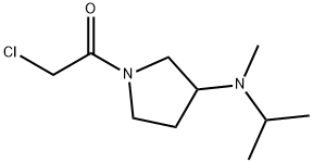 2-Chloro-1-[3-(isopropyl-Methyl-aMino)-pyrrolidin-1-yl]-ethanone 化学構造式