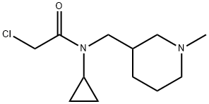 2-Chloro-N-cyclopropyl-N-(1-Methyl-piperidin-3-ylMethyl)-acetaMide Structure