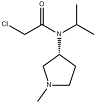 2-Chloro-N-isopropyl-N-((S)-1-Methyl-pyrrolidin-3-yl)-acetaMide 化学構造式