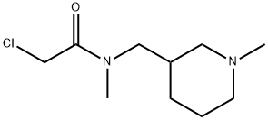 2-Chloro-N-Methyl-N-(1-Methyl-piperidin-3-ylMethyl)-acetaMide 化学構造式