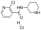 2-Chloro-N-piperidin-3-yl-nicotinaMide hydrochloride Struktur