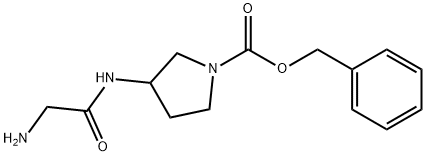 3-(2-AMino-acetylaMino)-pyrrolidine-1-carboxylic acid benzyl ester|