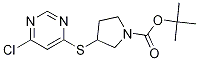 3-(6-Chloro-pyriMidin-4-ylsulfanyl)
-pyrrolidine-1-carboxylic acid tert
-butyl ester 结构式