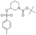 3-(Toluene-4-sulfonyloxy)-piperidine-1-carboxylic acid tert-butyl ester Structure