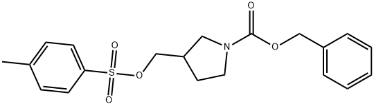 3-(Toluene-4-sulfonyloxyMethyl)-pyrrolidine-1-carboxylic acid benzyl ester Struktur