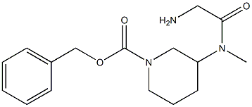 3-[(2-AMino-acetyl)-Methyl-aMino]-piperidine-1-carboxylic acid benzyl ester,1353974-15-8,结构式