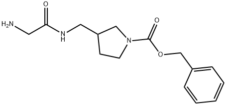 3-[(2-AMino-acetylaMino)-Methyl]-pyrrolidine-1-carboxylic acid benzyl ester|