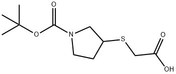 3-CarboxyMethylsulfanyl-pyrrolidine-1-carboxylic acid tert-butyl ester