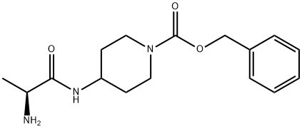 4-((S)-2-AMino-propionylaMino)-piperidine-1-carboxylic acid benzyl ester Struktur