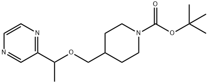 4-(1-Pyrazin-2-yl-ethoxyMethyl)-piperidine-1-carboxylic acid tert-butyl ester|4-(1-吡嗪-2-基-乙氧基甲基)-哌啶-1-羧酸叔丁基酯