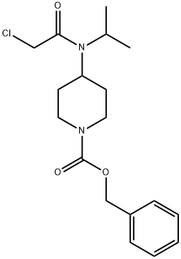 4-[(2-Chloro-acetyl)-isopropyl-aMino]-piperidine-1-carboxylic acid benzyl ester,1353945-72-8,结构式