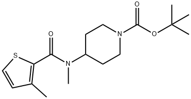 4-[Methyl-(3-Methyl-thiophene-2-carbonyl)-aMino]-piperidine-1-carboxylic acid tert-butyl ester|4-[甲基-(3-甲基-噻吩-2-羰基)-氨基]-哌啶-1-羧酸叔丁酯