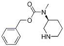 メチル-(S)-ピペリジン-3-イルカルバミン酸ベンジルエステル 化学構造式