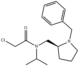 N-((S)-1-Benzyl-pyrrolidin-2-ylMethyl)-2-chloro-N-isopropyl-acetaMide Structure