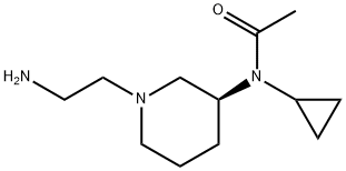 N-[(S)-1-(2-AMino-ethyl)-piperidin-3-yl]-N-cyclopropyl-acetaMide 结构式