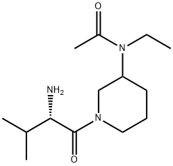 N-[1-((S)-2-AMino-3-Methyl-butyryl)-piperidin-3-yl]-N-ethyl-acetaMide 结构式