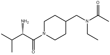 N-[1-((S)-2-AMino-3-Methyl-butyryl)-piperidin-4-ylMethyl]-N-ethyl-acetaMide,1354010-38-0,结构式