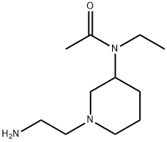 N-[1-(2-AMino-ethyl)-piperidin-3-yl]-N-ethyl-acetaMide 化学構造式
