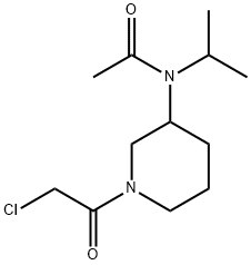 N-[1-(2-Chloro-acetyl)-piperidin-3-yl]-N-isopropyl-acetaMide Struktur