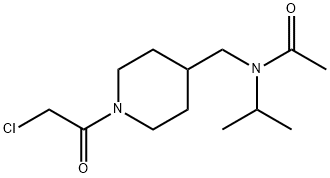 N-[1-(2-Chloro-acetyl)-piperidin-4-ylMethyl]-N-isopropyl-acetaMide 结构式