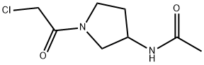 N-[1-(2-Chloro-acetyl)-pyrrolidin-3-yl]-acetaMide Struktur
