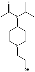 N-[1-(2-Hydroxy-ethyl)-piperidin-4-yl]-N-isopropyl-acetaMide 化学構造式