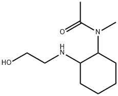 N-[2-(2-Hydroxy-ethylaMino)-cyclohexyl]-N-Methyl-acetaMide 化学構造式