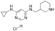 N-Cyclopropyl-N'-piperidin-3-ylMethyl-pyriMidine-4,6-diaMine hydrochloride Structure