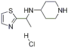 Piperidin-4-yl-(1-thiazol-2-yl-ethyl)-aMine hydrochloride Structure