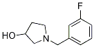 1-(3-氟-苄基)-吡咯烷-3-醇 结构式