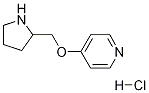 4-(Pyrrolidin-2-ylmethoxy)-pyridine hydrochloride Struktur